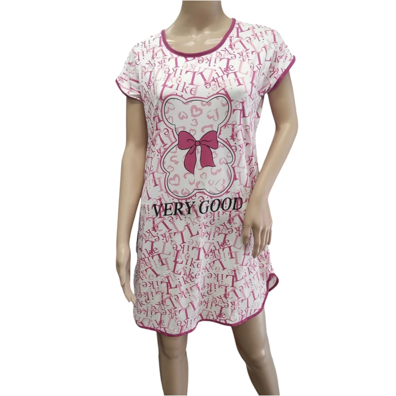 Camisón Oso Rosa