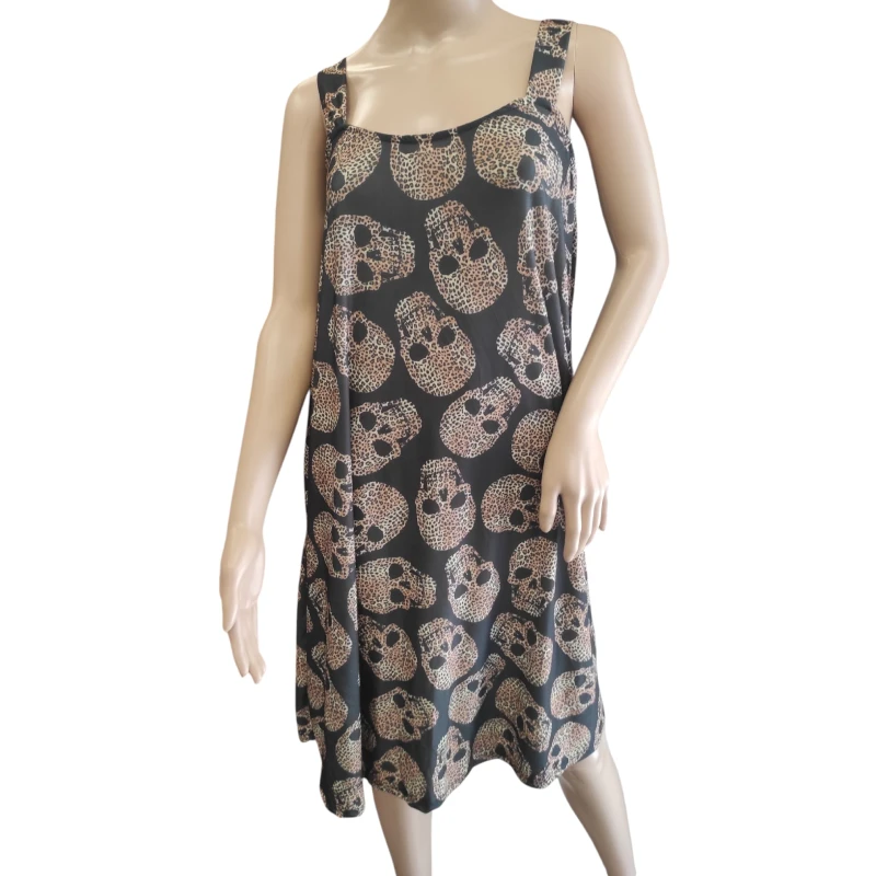 Vestido Calaveras Negro