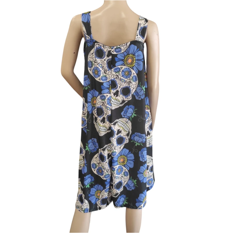 Vestido Calaveras Azul - Imagen 2