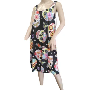 Vestido Calaveras Negro